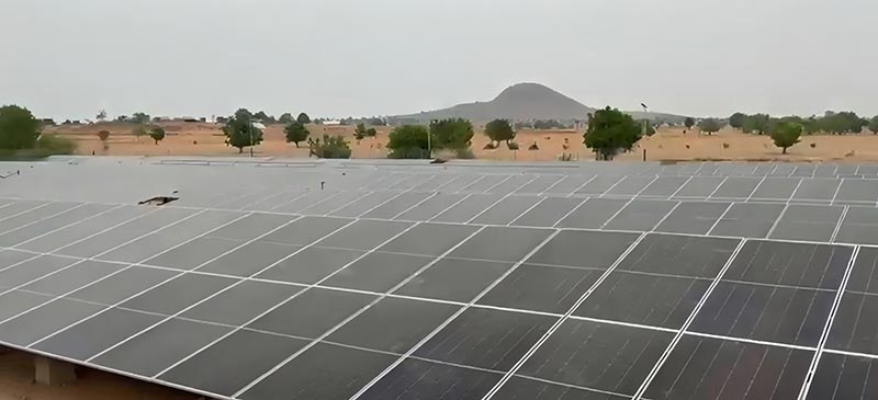 Réalise avec succès un projet de montage solaire de 1,6 MW en Afrique​