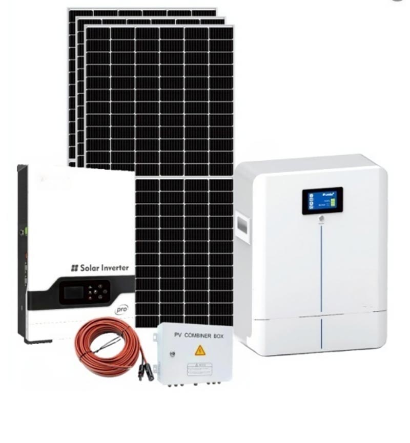 Système de stockage d'énergie solaire hybride 5KW