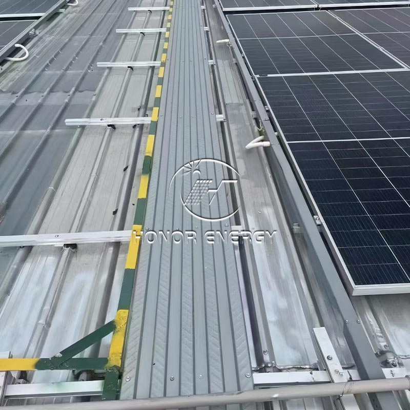 Support de toit solaire en acier en métal