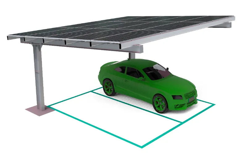 Support de carport solaire de type Y étanche en acier au carbone