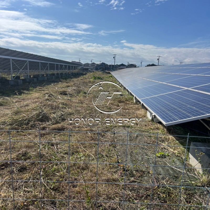 Support en acier solaire en béton