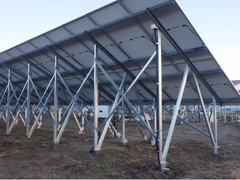 Support au sol solaire à vis de terre