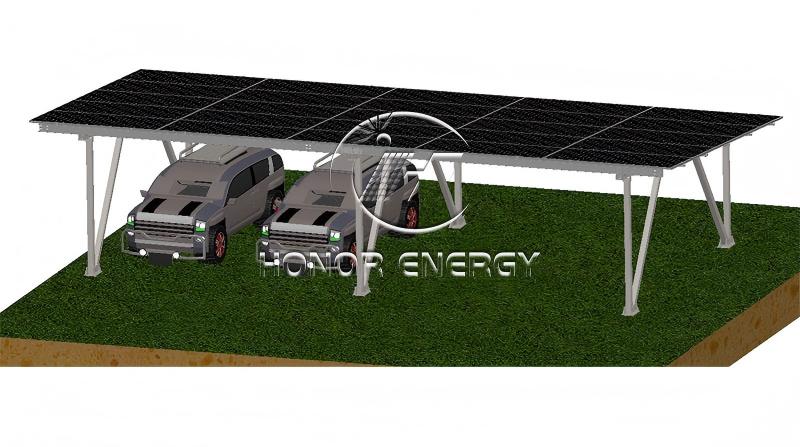 Steel W Type Solar Carport Mount