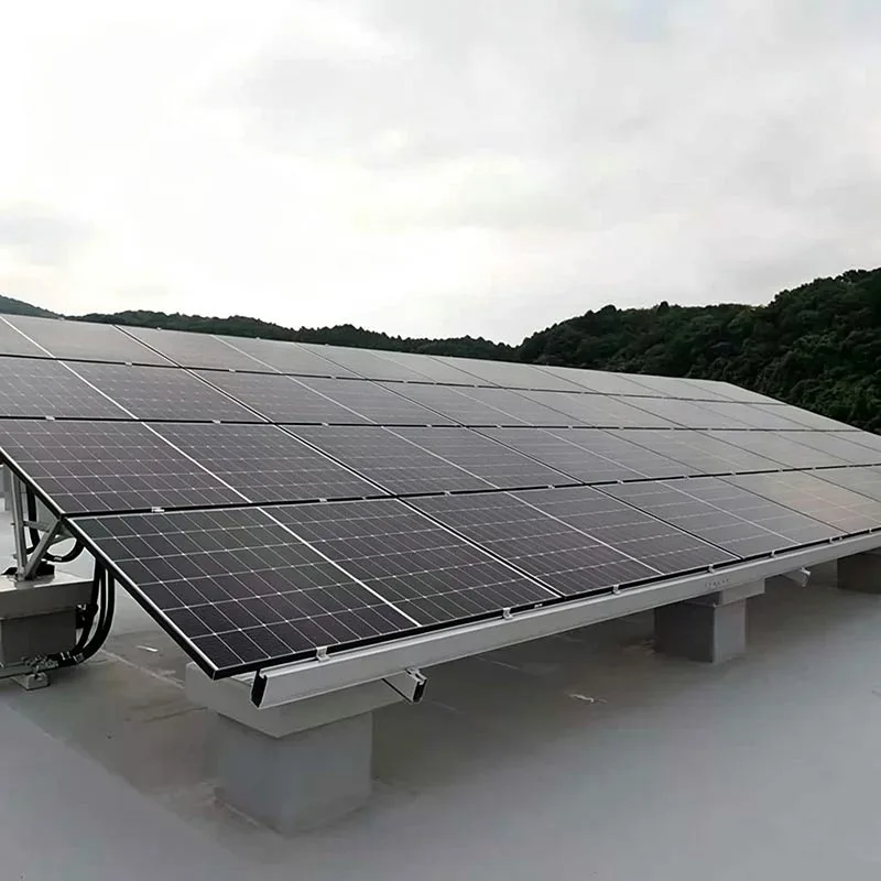 Montage solaire sur toit plat