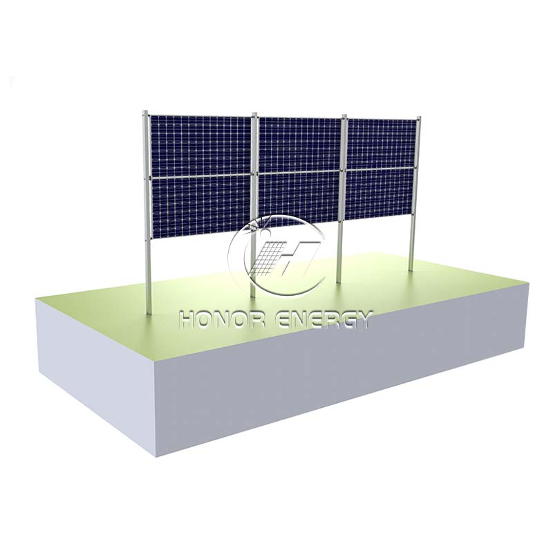 Support en acier solaire vertical